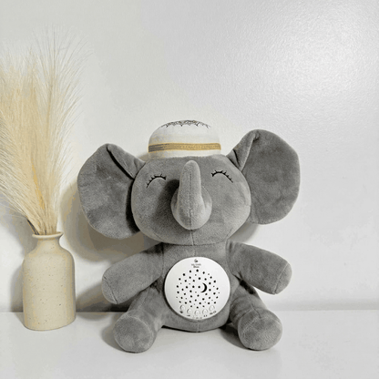 Little Mahmud Quranic night light plush projecting stars and teaching the 99 names of Allah